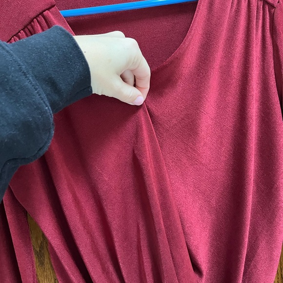 free people Burgundy body suit - Picture 7 of 8